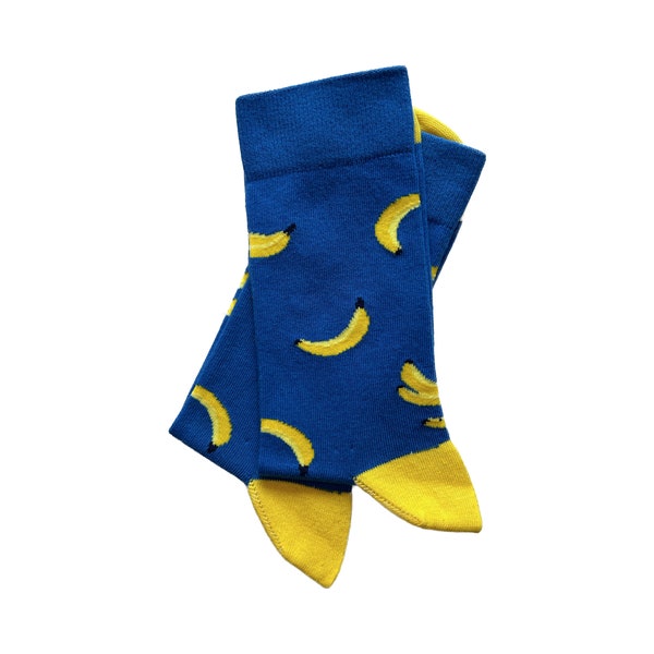 BANANEN SOCKEN | Einzigartige und bequeme Socken, Baumwollsocken, lustige bunte Socken für Frauen und Männer, Geschenkidee, Unisex-Socken