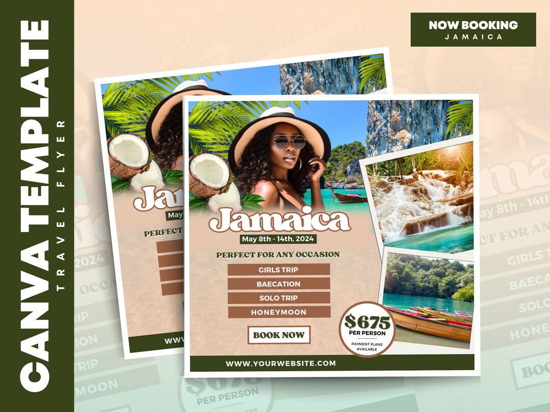 Jamaica Travel Flyer Jamaica Trip Cruise Flyer Travel Flyer Template
