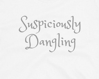 Fake Band T-Shirt: Suspiciously Dangling