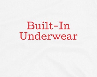 Fake Band T-Shirt: Built-In Underwear