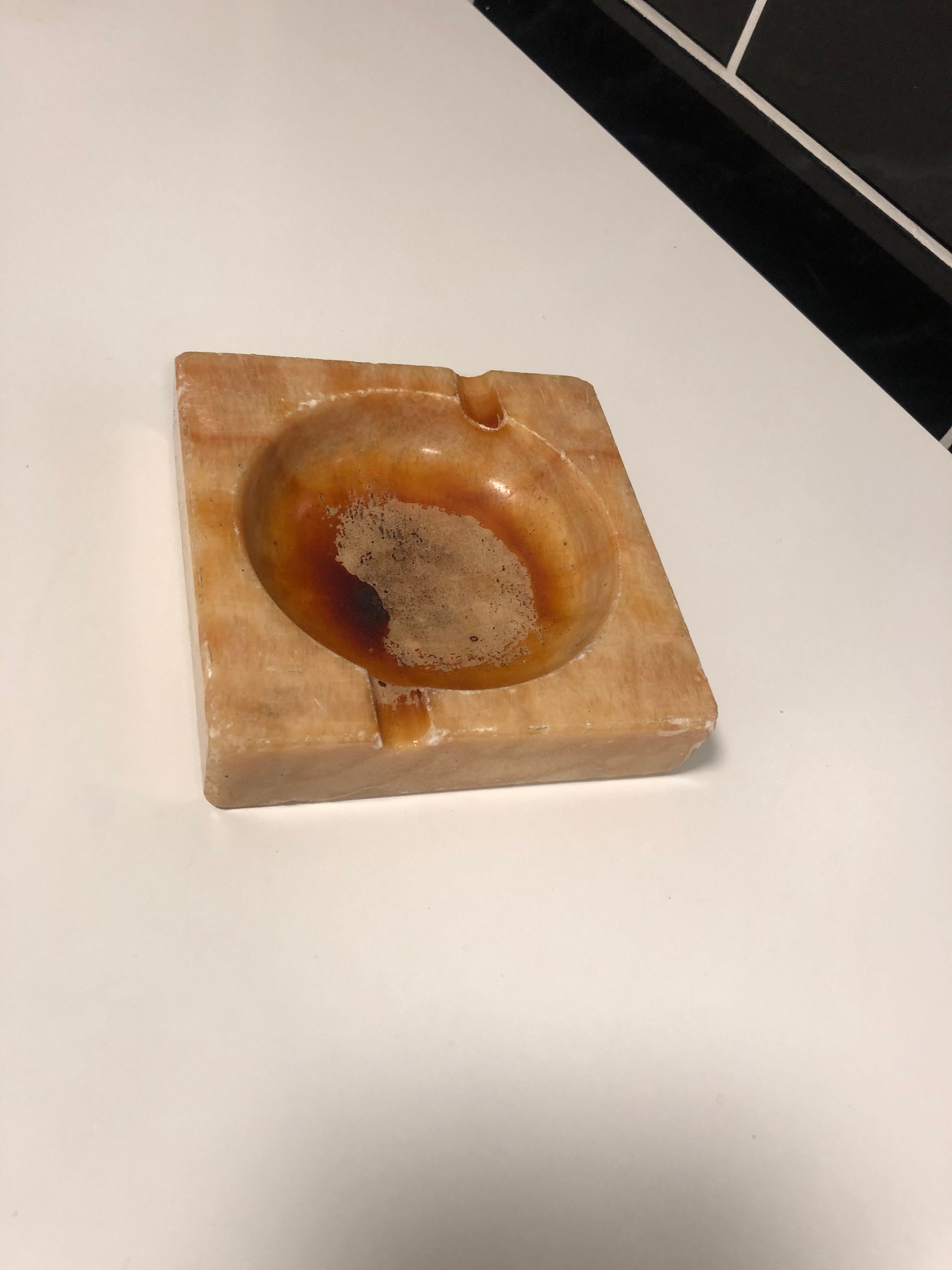 Vintage Rock Ashtray Etsy