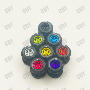 Neumático de camión de 16 mm / Ruedas de camión 1/64 / Fundición a presión personalizada / Ruedas 1.64
