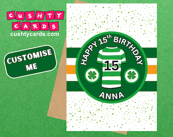 Celtic Birthday Card - Personalised