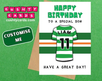 Celtic Birthday Card - Personalised