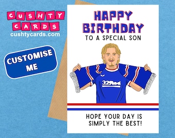 Rangers Birthday Card - Personalised | Todd Cantwell
