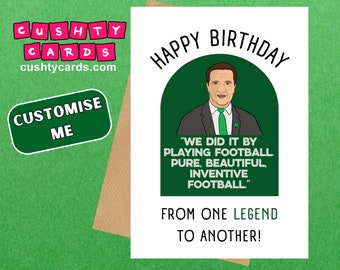 Celtic Birthday Card - Personalised | Jock Stein