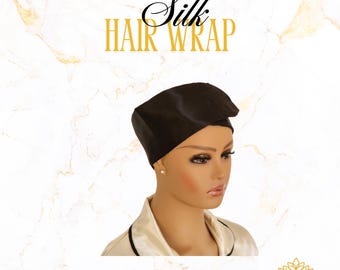 Edge Control Silk Head Scarf For Edges 100% Silk Edge Wrap For
