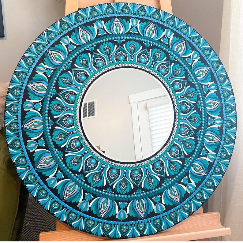 Mandala Mirror Art / Mandala Art - Etsy