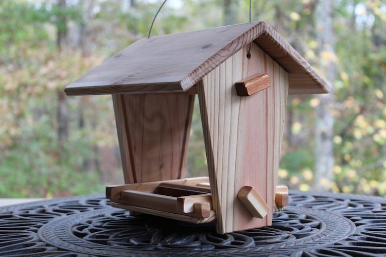 Cedar Bird Feeder Kit Etsy