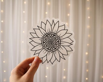 Sunflower Suncatcher | Rainbow Maker Window Sticker, Cheerful Floral Vinyl Decor Gift