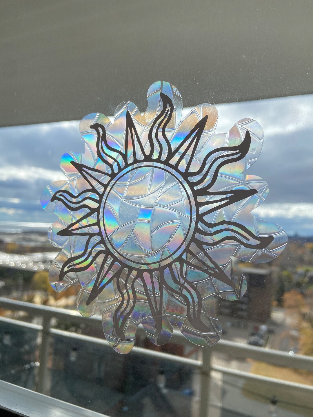 Sun Shaped Suncatcher Boho Sun Sticker Rainbow Maker - Etsy