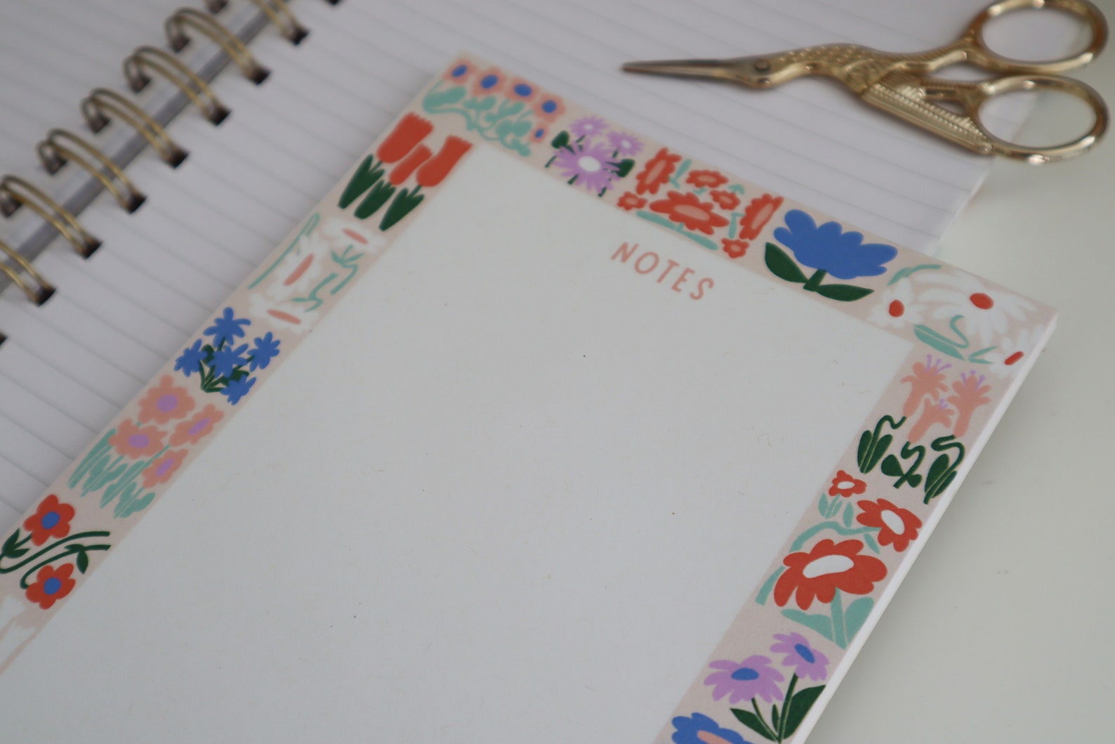 Floral Notepad 5x7 to Do List Daily Planner Stationery Cute Checklist ...