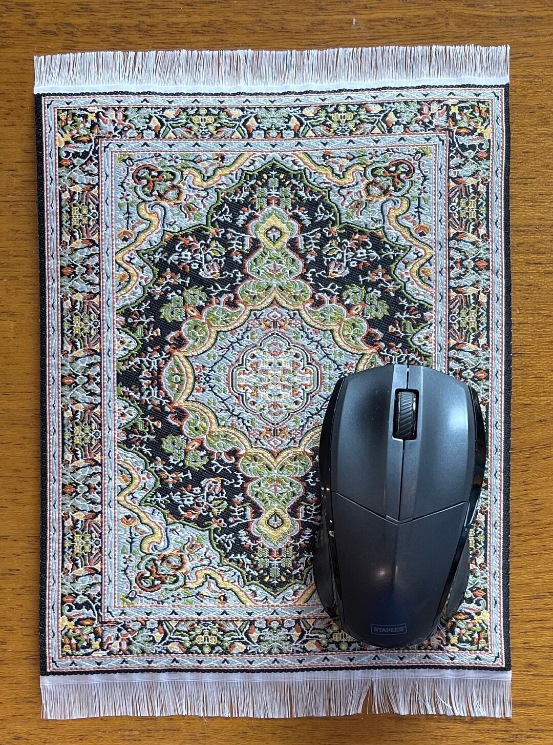 Turkish Rug For Computer Antique Green With Black Turkish Carpet Mouse Pad Persian Rug Office ...