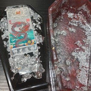 Special Dragon one of a kind silver bar/coin collectible coffin
