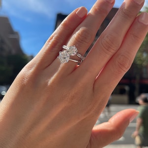 2ct Round Cut Moissanite Engagement Ring, Classic 6-Prong Whisper Thin Solitaire Ring, Minimalist Bridal Ring, Anniversary Promise Ring