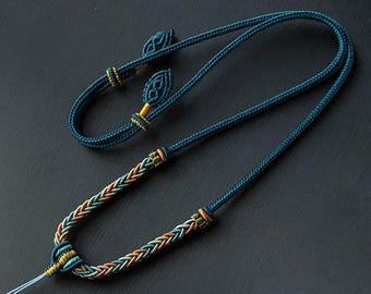 Handmade Adjustable Braided Necklace Cord, Jewelry DIY – Unisex Rope Chain for Pendants, Crystals, Charms – 4 Color Options