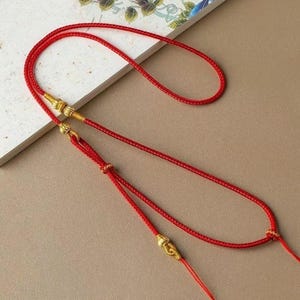 Handmade Adjustable Necklace Cord, DIY Pendant Rope Chain, Unisex Jewelry Making Supply, Cord for Crystals, Charms, Amulets, 4 Colors