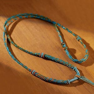Handmade Adjustable Braided Necklace Cord for Pendant, Boho Rope Necklace String, 3 Colors Unisex Jewelry DIY Supplies