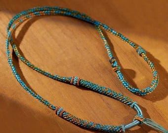 Handmade Adjustable Braided Necklace Cord for Pendant, Boho Rope Necklace String, 3 Colors Unisex Jewelry DIY Supplies
