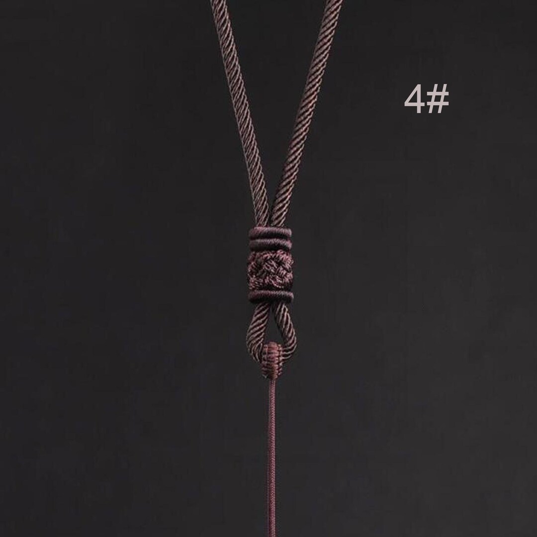 Customized Handmade Braided Necklace Cord, Adjustable Rope Chain for ...