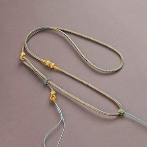 DIY Minimalist Braided Necklace Cord, Adjustable Rope Chain for Pendant, Charm, Crystal – Unisex 7 Colors Handmade Jewelry Accessory