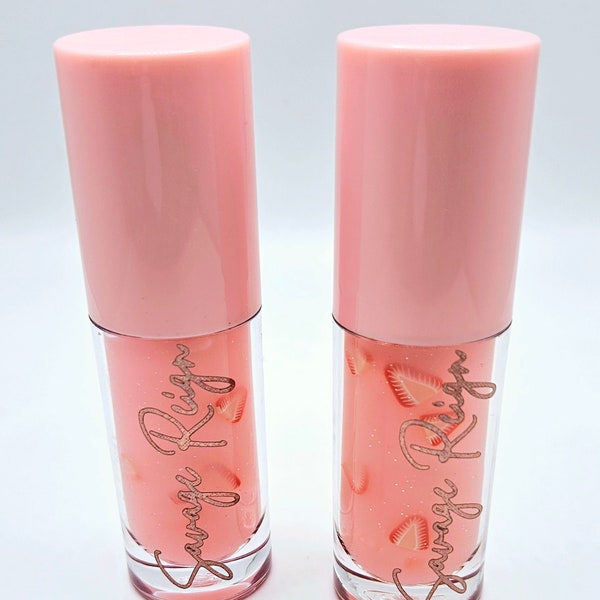 Pink Drink Lipgloss, Hydrating Lip Gloss Tubes, Flavored Lip Balm, Cute Lip Gloss, Lip Moisturizer, Lip Brightener, Lip Care