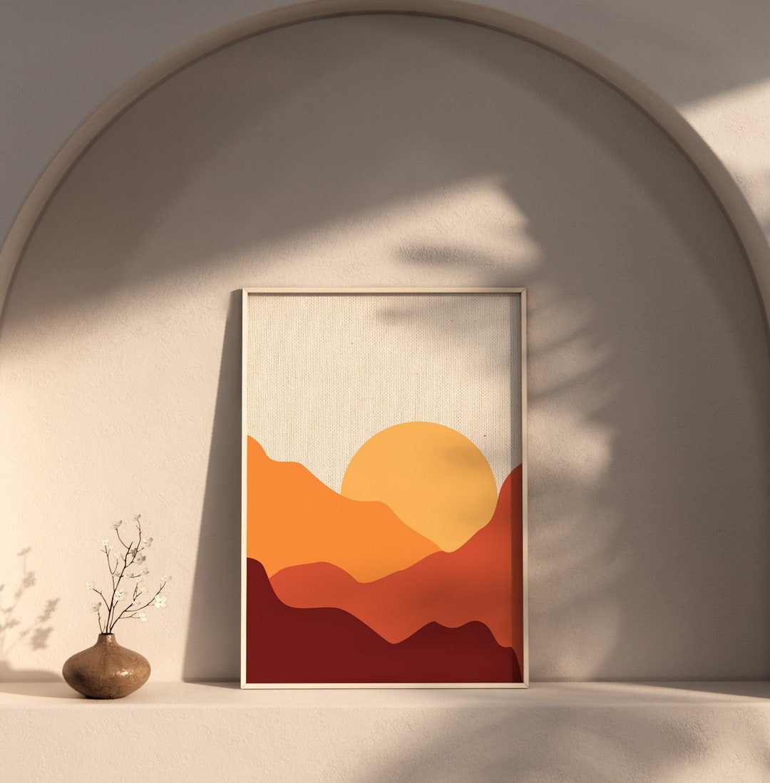 Printable Painting Boho Abstract Art Printable Wall Art - Etsy