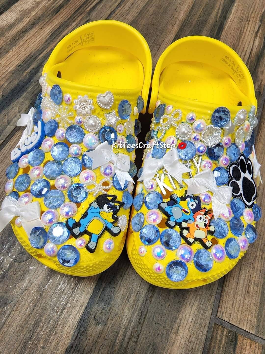 Custom Bling Wedding Crocs, Bride Crocs, Custom Wedding Gift, Bridal