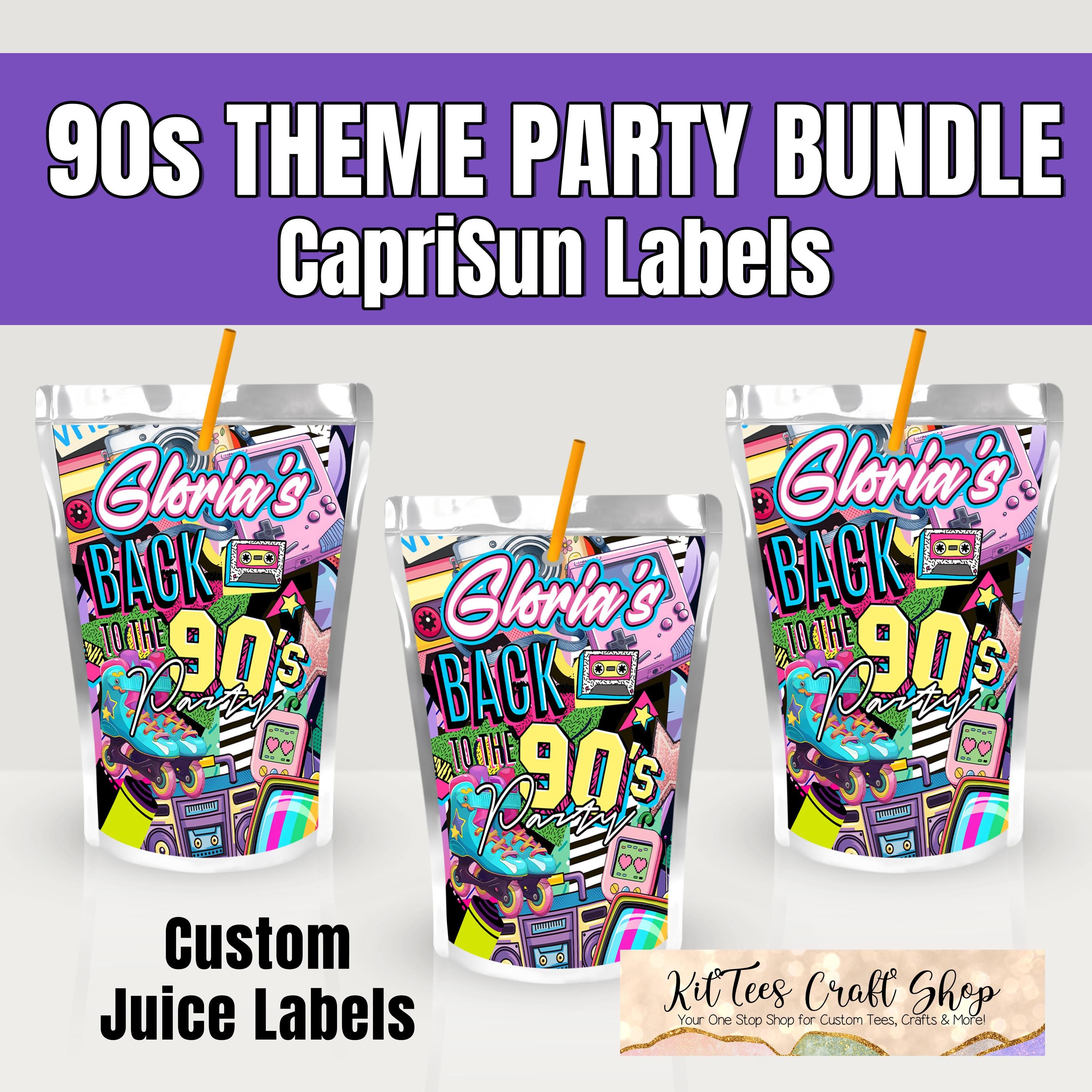 90s Theme Party Bundle, 8+ Item Party Package, 90s Party Favors, 90s ...