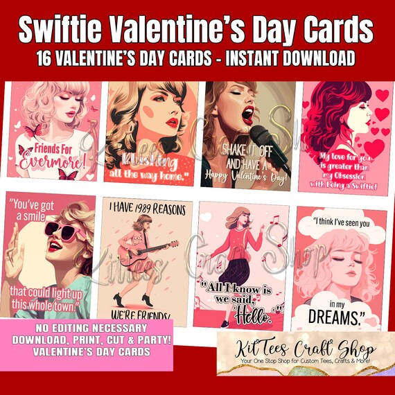 Love Greater than a Swiftie - Funny Valentine's Day Greeting Card Love Greater than a Swiftie - Funny Valentine's Day Greeting Card