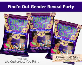 Gender Reveal Party-pakket - 8+ Item Party-pakket - Find'n Out - We Edit You Print - Digitale download, 1-24 uur doorlooptijd
