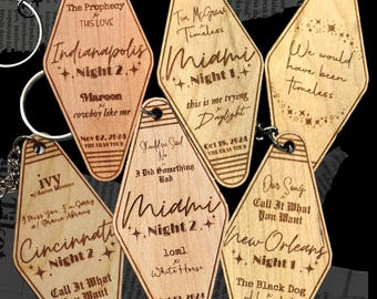 Eras Tour Surprise Song Keychain: Custom City, Night, and Songs