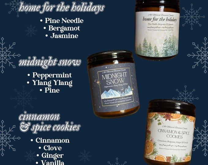 Featured listing image: Hand Poured Essential Oil Beeswax Wood Wick Candle in Amber Jar | 100% Pure & Organic Beeswax | Non-toxic and Clean Burning