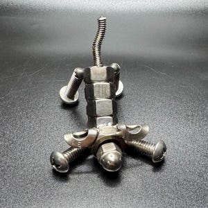 Handgefertigte Hunde Skulptur, Mini Schweißnaht, Metallkunst, Geschenk für Sie oder Ihn, Figur, Geschweißte Kunst, Wohnkultur
