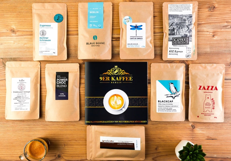Coffee Gift Set from 9 Berlin Roasteries | Christmas and Birthday Gift | Gift Idea for Women & Men | Beans / Ground image 2