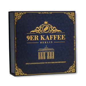Koffiegeschenkset van 9 Berlijnse branderijen | Kerst- en verjaardagscadeau | Cadeau-idee voor vrouwen & mannen | Bonen / Gemalen