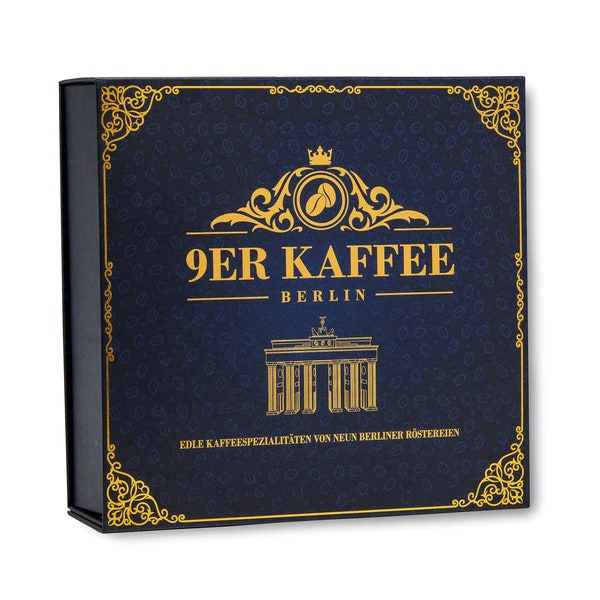 Kaffee Geschenk Set von 9 Berliner Röstereien | Geschenk zum Geburtstag mit Kaffee-Abo Geschenkgutschein | Geschenkidee für Frauen & Männer