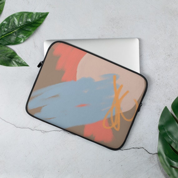 Neutral Abstract Laptop Sleeve