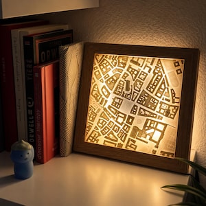 München 3D Stadtbild aus Holz | München Deko | Geschenk für München-Liebhaber | Moderne Schreibtisch & Regal Deko