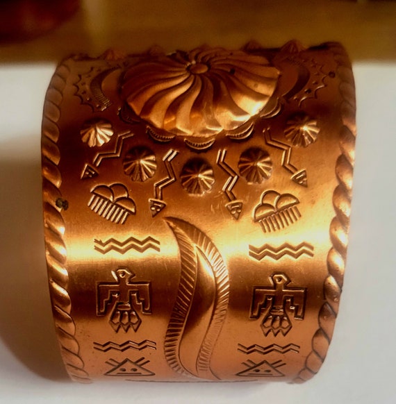 Vintage COPPER Cuff Bracelet - image 1