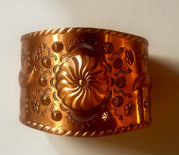 Vintage COPPER Cuff Bracelet - image 5