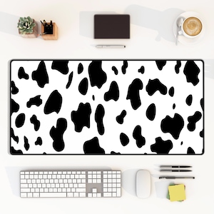 Minimal Desk Mat Dalmatian Pattern Dog Lover Gift  Keyboard Mouse Pad Art for Home Office Workspace Decor for Gamer Room Desktop Accessory