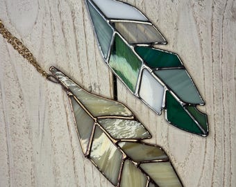 Stained Glass Feather