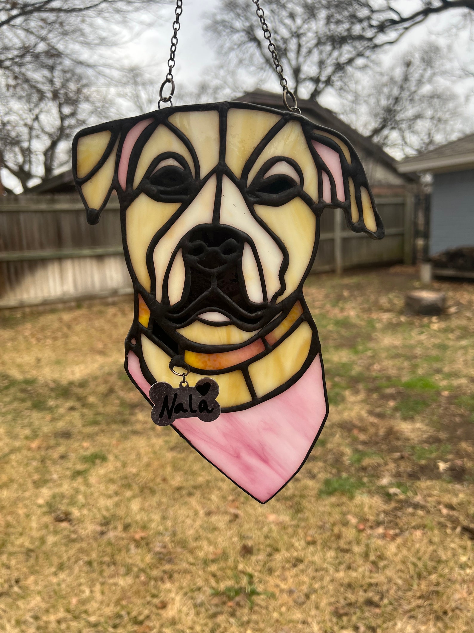 Pet Portraits Stained Glass Customs Etsy