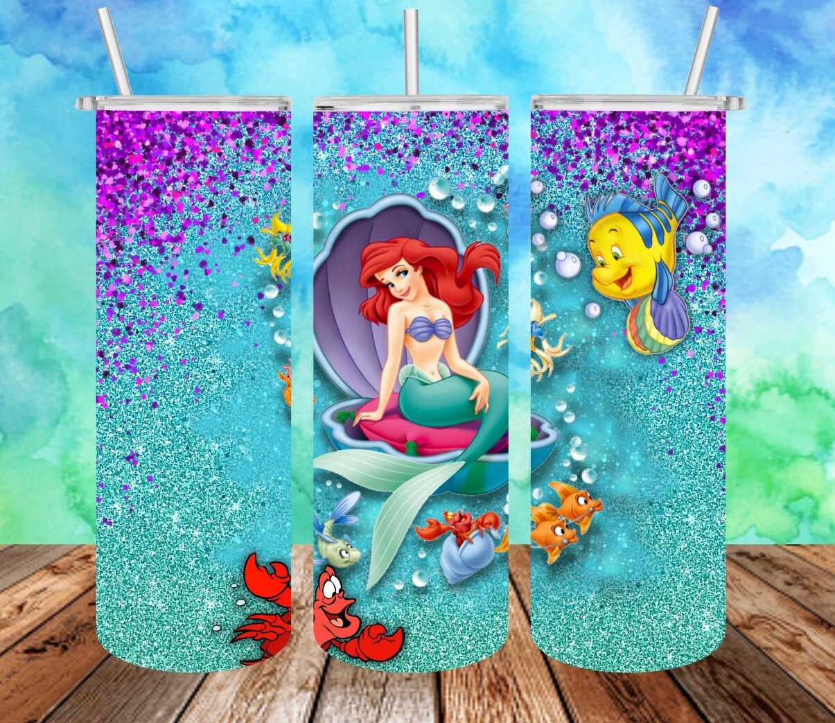 Little Mermaid Tumbler Wrap 20 OZ – Think Big Dream Big Publishing