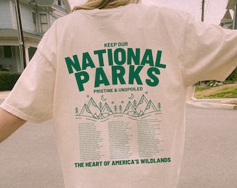 Keep Our National Parks Pristine And Unspoiled Shirt, Comfort Colors National Park Shirt, National Park Vintage Shirt, National Park T Shirt