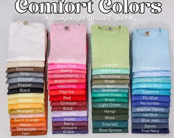 Comfort Colors® Blank Shirt, Comfort Colors Tee, DIY Blank T-Shirt, Comfort Colors T-Shirt, 1717, Boho Style Shirt, Trendy Vintage Style Tee