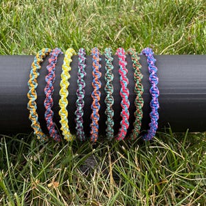 Adjustable Waterproof Spiral Bracelet | Surfer Bracelet | Beach Jewelry | Hiking Bracelet | Waxed Cord