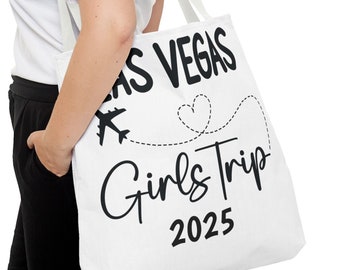 Recuerdo de viaje de chicas a Las Vegas, bonita bolsa de tela de recuerdo de Las Vegas, recuerdo de viaje de chicas