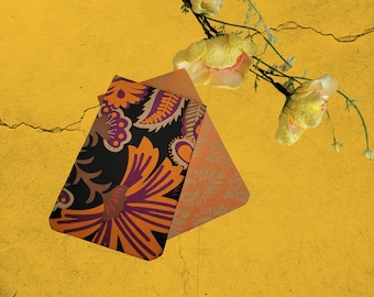 Quaderni con fantasia arancione: mini diari, set da 2